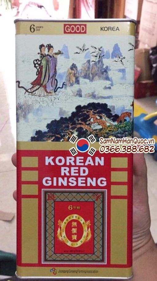 Nhân sâm khô hộp thiếc 150g Pocheoninsam Hàn Quốc giá rẻ