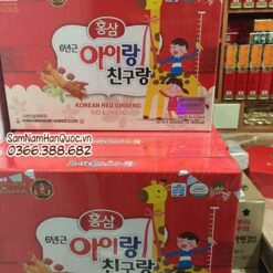 Hồng sâm Baby hươu cao cổ Hàn Quốc hộp 30 gói x 20ml