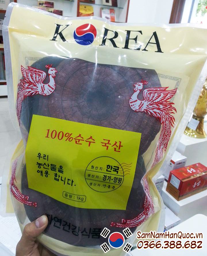 bán Nấm linh chi đỏ Hàn Quốc túi trắng