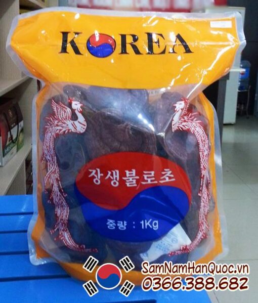 Nấm linh chi đỏ Hàn Quốc túi vàng