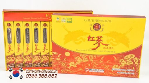 Hồng sâm lát tẩm mật ong 10 củ Daedong giá rẻ chính hãng Hàn Quốc