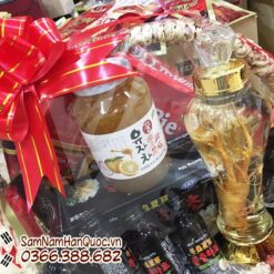Giỏ quà tặng Hồng sâm Hàn Quốc rẻ đẹp - Quà tặng Tết 2019 ý nghĩa