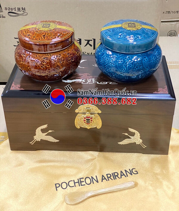 Cao hồng sâm linh chi Pocheon Arirang 500g x 2 hũ