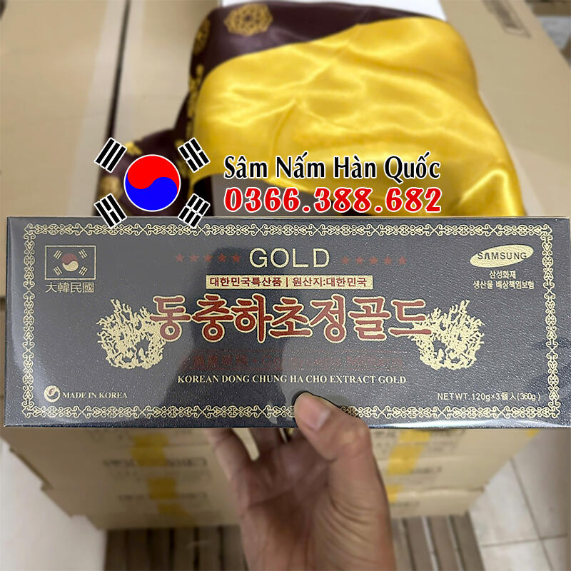 Cao đông trùng hạ thảo Gold hộp gỗ 3 lọ 120g Cao đông trùng hạ thảo Gold hộp gỗ 3 lọ 120g