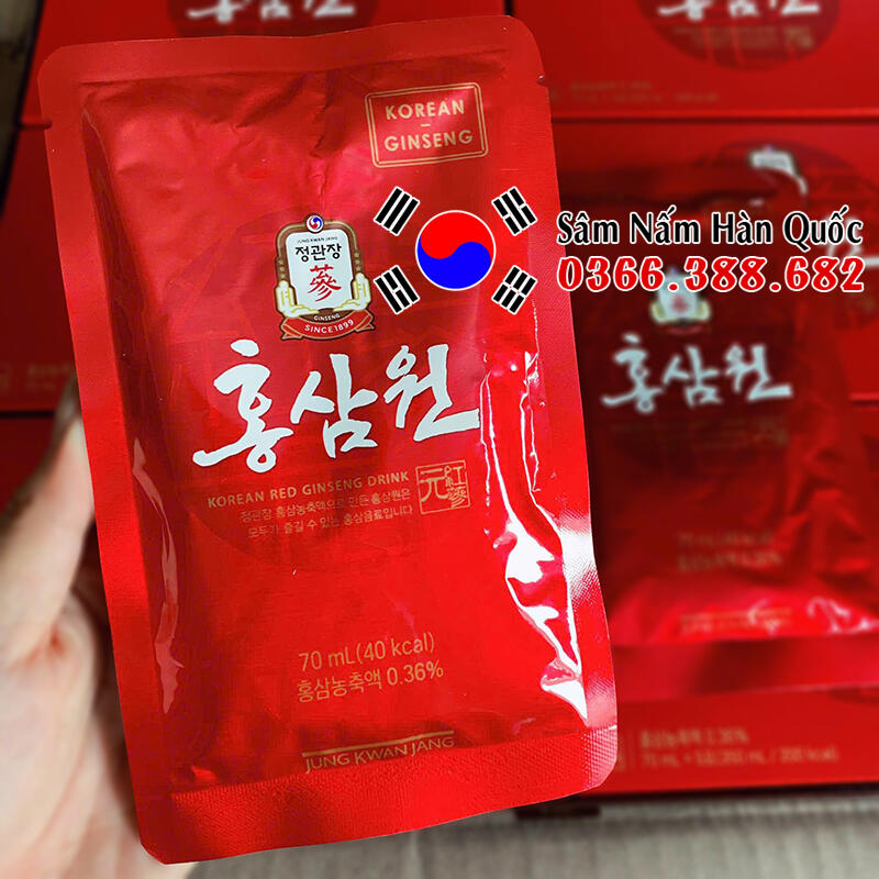 Nước hồng sâm Won KGC 30 gói 70ml Nước hồng sâm Won KGC 30 gói 70ml