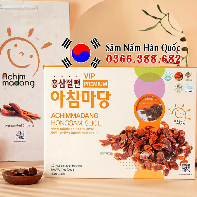 Sâm lát tẩm mật ong Achimmadang 200g Sâm lát tẩm mật ong Achimmadang 200g