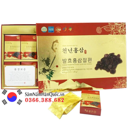 Sâm lát tẩm mật ong Cheonnyeon 10 hộp 20g
