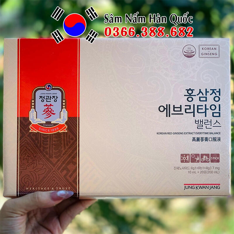Tinh chất hồng sâm KGC Everytime Balance 30 gói 10ml
