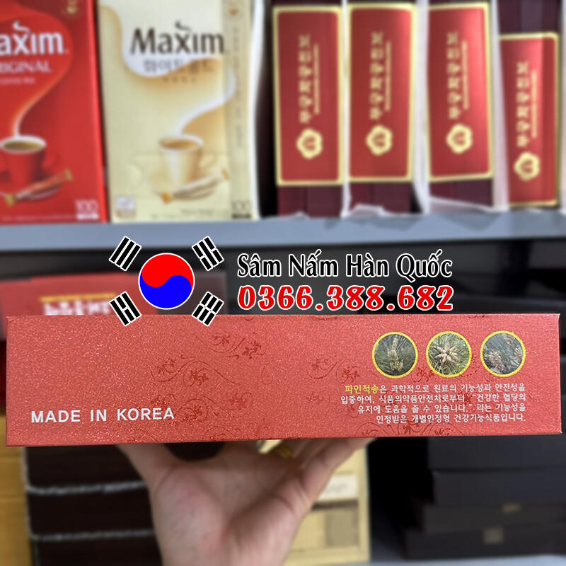 Tinh dầu thông đỏ Red Pine Jeoksong 120 viên Tinh dầu thông đỏ Red Pine Jeoksong 120 viên