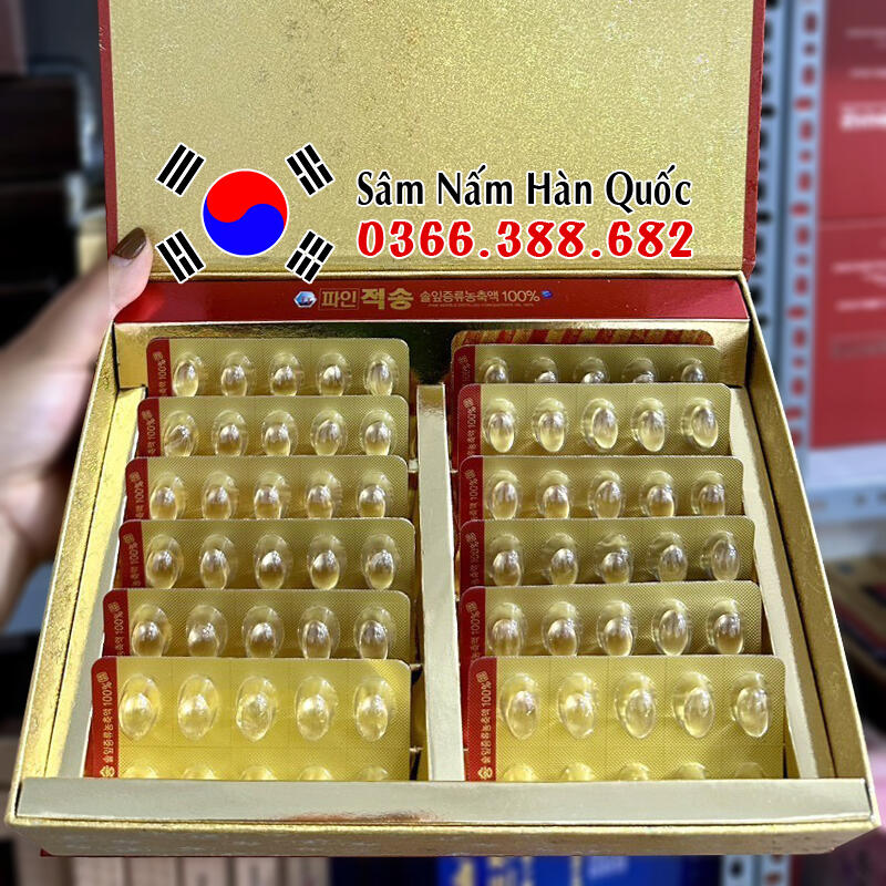 Tinh dầu thông đỏ Red Pine Jeoksong 120 viên Tinh dầu thông đỏ Red Pine Jeoksong 120 viên