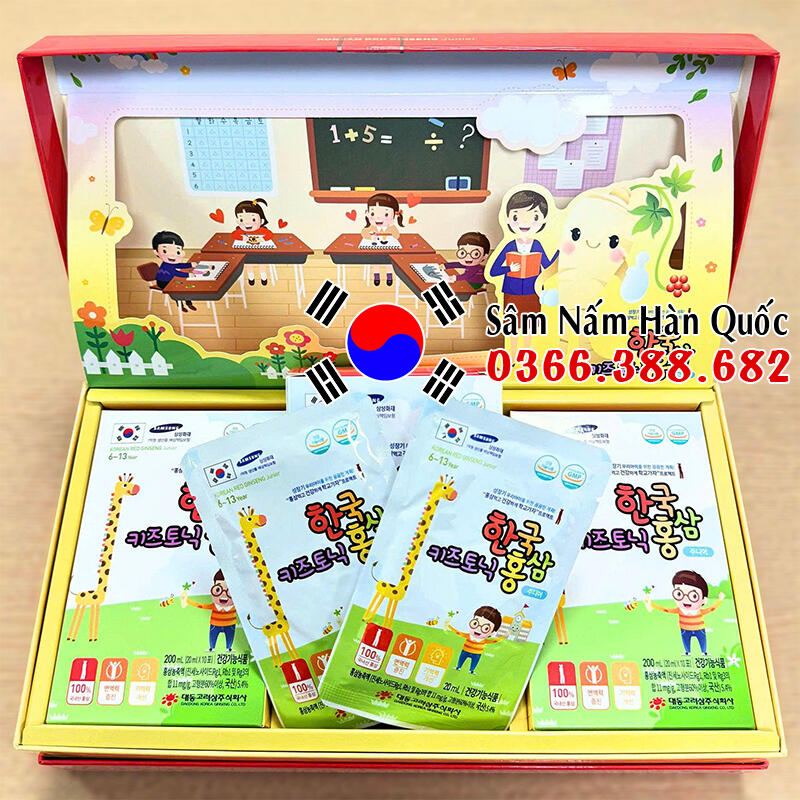 Hồng sâm baby Daedong 6 - 13 tuổi 30 gói 20ml