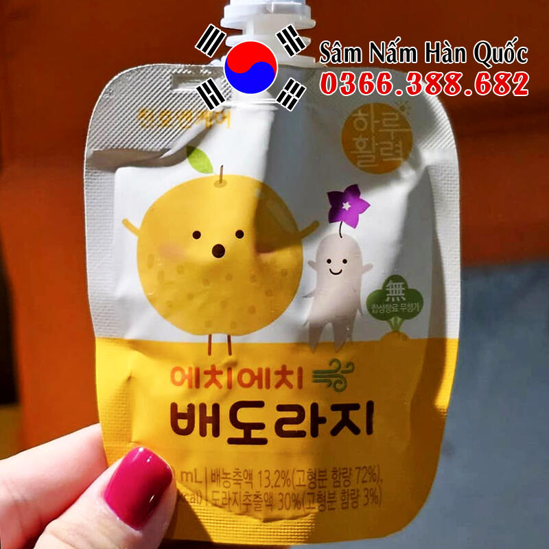Nước ép Chunho Lê Hoa chuông 30 gói 40ml Nước ép Chunho Lê Hoa chuông 30 gói 40ml