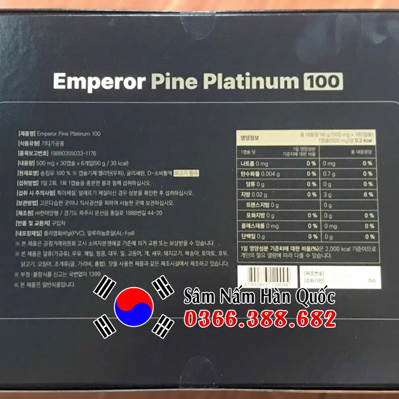 Tinh dầu thông đỏ Emperor Pine Platium 100 180 viên Tinh dầu thông đỏ Emperor Pine Platium 100 180 viên
