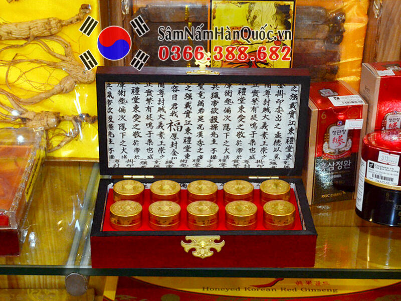 An cung Woohwang Cheongsimwon hộp gỗ 10 viên An cung Woohwang Cheongsimwon hộp gỗ 10 viên