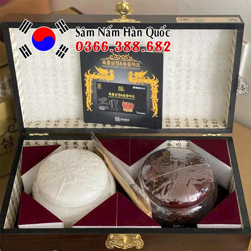 Cao hắc sâm Đông trùng IRE 2 hũ 500g