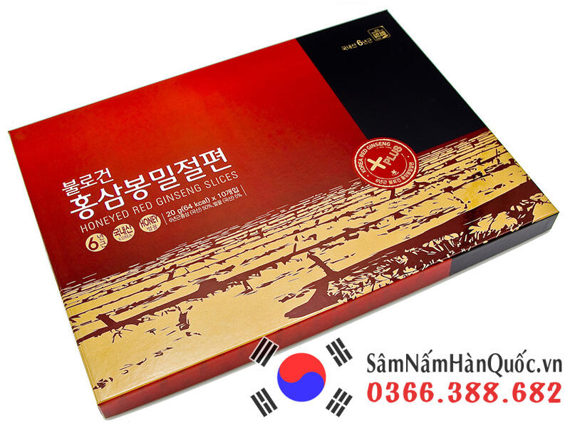 Sâm lát tẩm mật ong Daedong 200g Sâm lát tẩm mật ong Daedong 200g