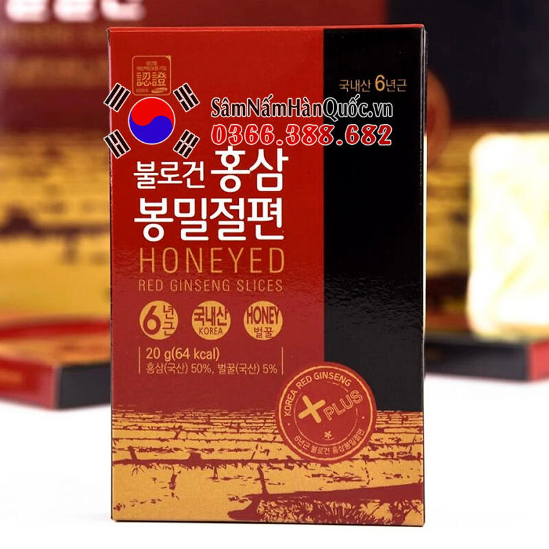 Sâm lát tẩm mật ong Daedong 200g Sâm lát tẩm mật ong Daedong 200g