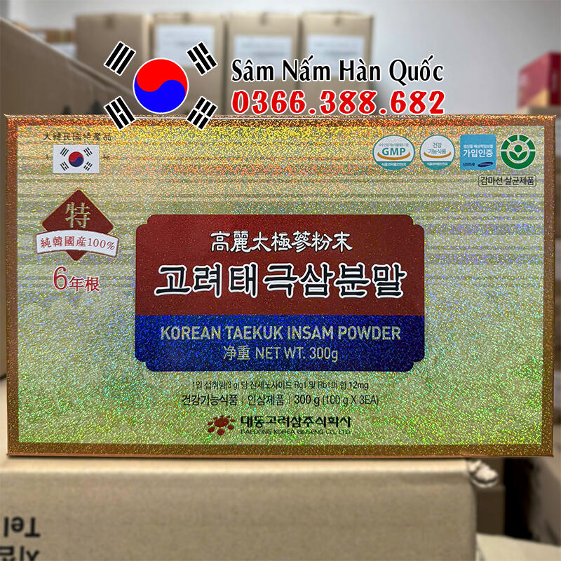Bột thái cực sâm khô Daedong 300g Bột thái cực sâm khô Daedong 300g
