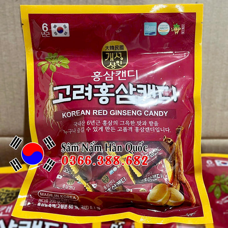 Kẹo hồng sâm Gaesung Sang In 200g Kẹo hồng sâm Gaesung Sang In 200g