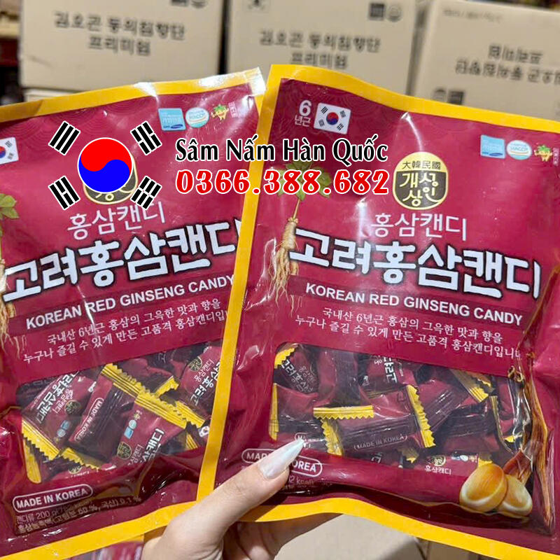 Kẹo hồng sâm Gaesung Sang In 200g Kẹo hồng sâm Gaesung Sang In 200g