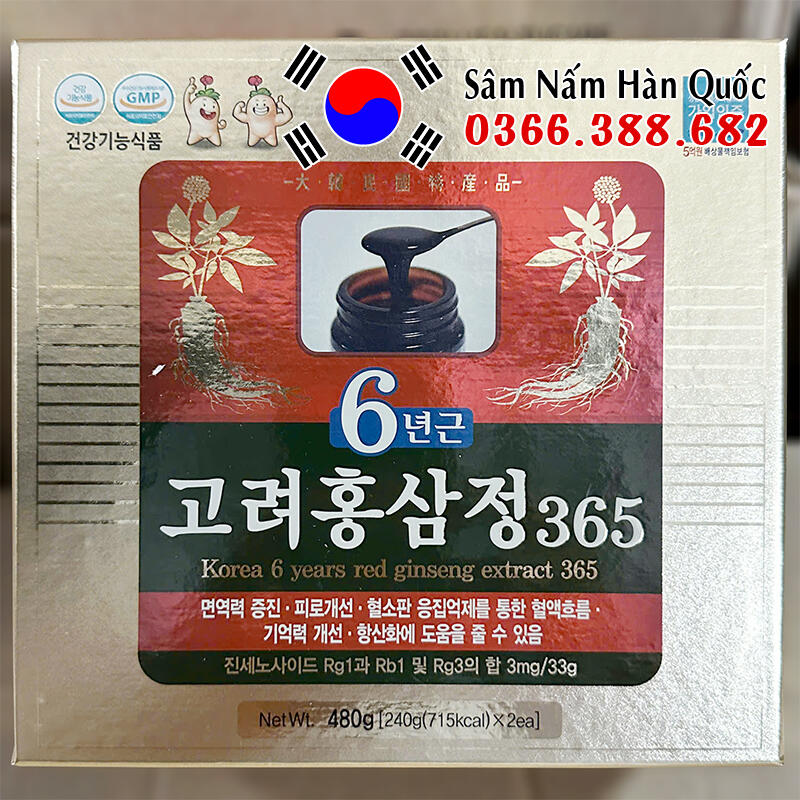Cao hồng sâm 365 2 lọ 240g