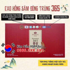 Cao hồng sâm Đông trùng 365 4 lọ 250g Cao hồng sâm Đông trùng 365 4 lọ 250g