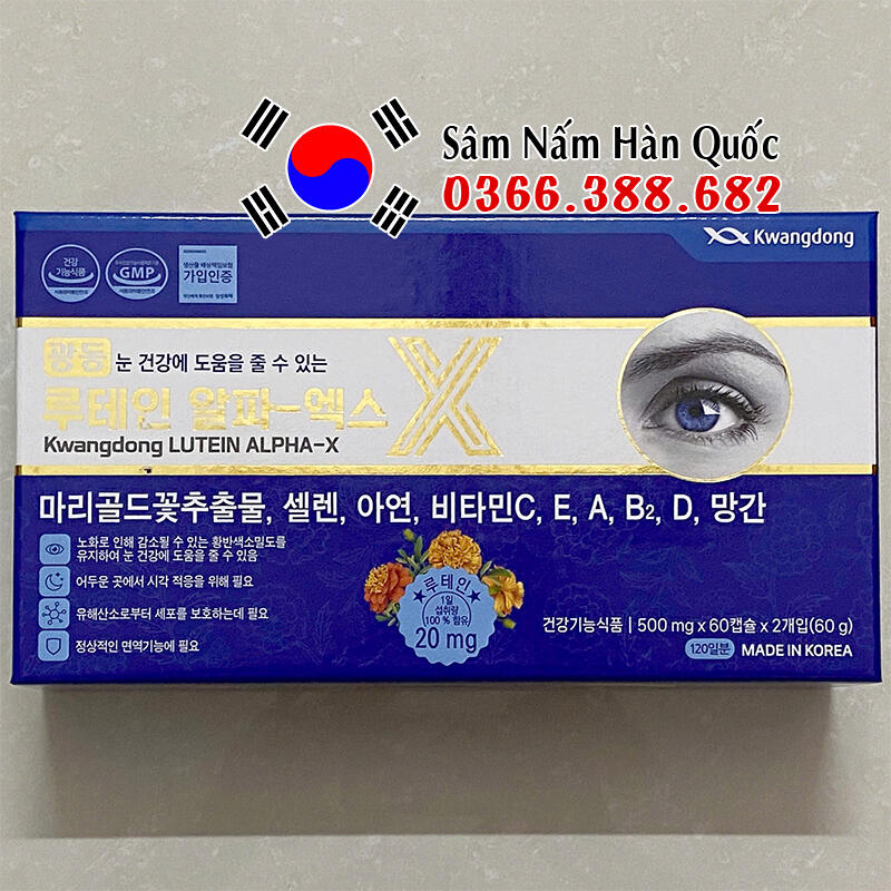 Bổ mắt Kwangdong Lutein Alpha-X 120 viên