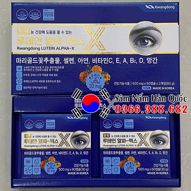 Bổ mắt Kwangdong Lutein Alpha-X 120 viên