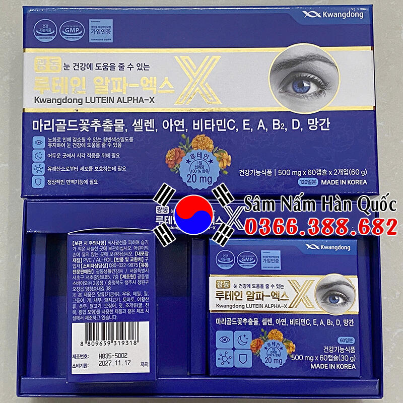 Bổ mắt Kwangdong Lutein Alpha-X 120 viên