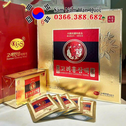 Nước hồng sâm KGS Tonic 30 gói 80ml
