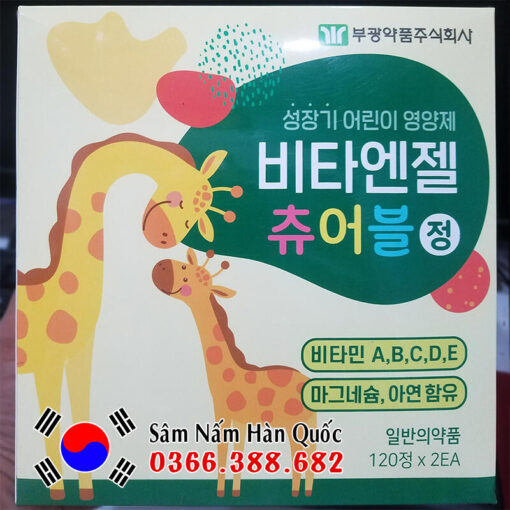Kẹo Canxi hươu cao cổ Bukwang 240 viên