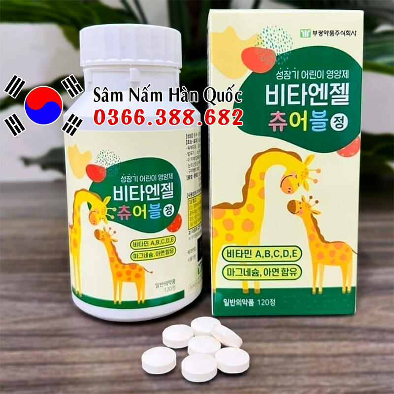 Kẹo Canxi hươu cao cổ Bukwang 240 viên Kẹo Canxi hươu cao cổ Bukwang 240 viên