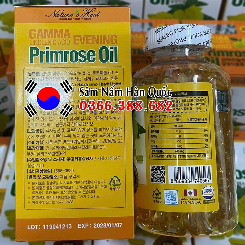 Tinh dầu hoa anh thảo Canada 300 viên Tinh dầu hoa anh thảo Canada 300 viên