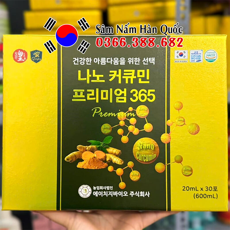 Tinh nghệ Nano Curcumin 365 Premium 30 gói 20ml