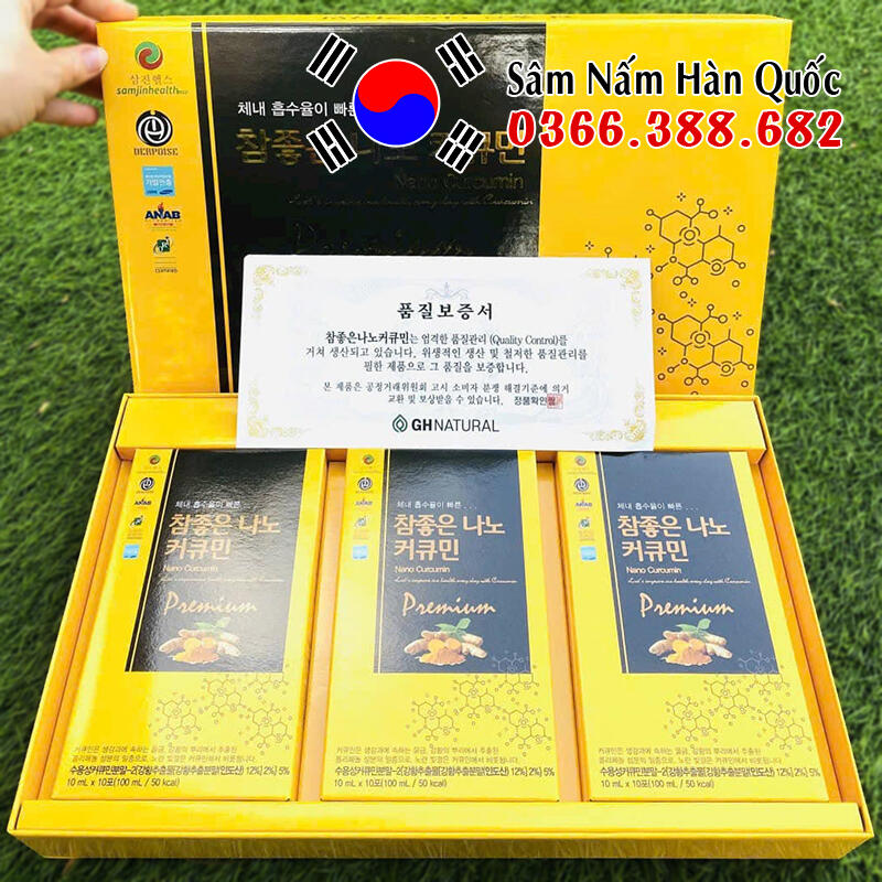 Tinh nghệ Nano Curcumin 365 Premium 30 gói 20ml