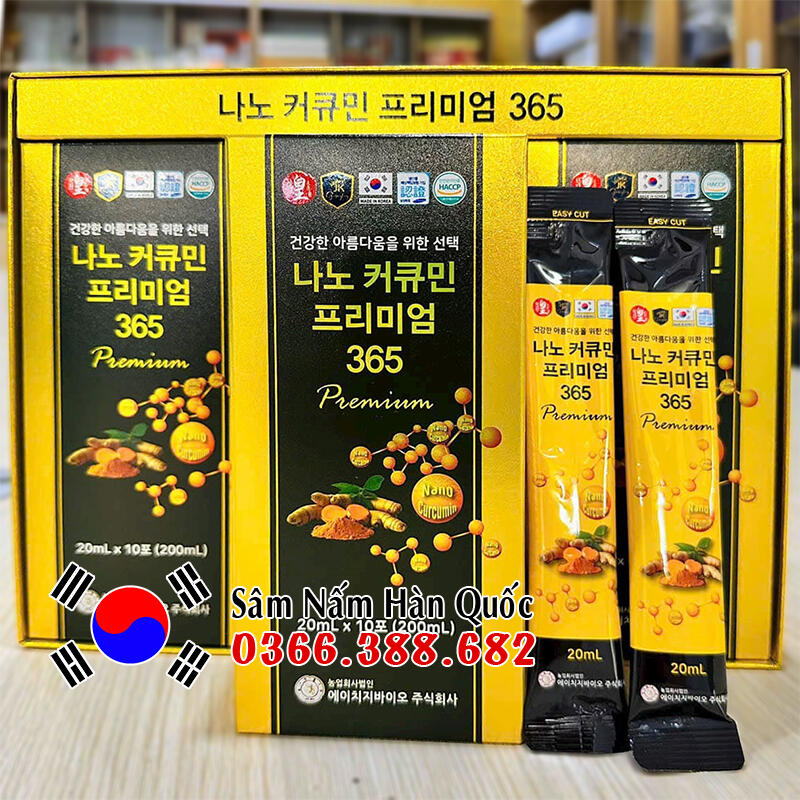 Tinh nghệ Nano Curcumin 365 Premium 30 gói 20ml