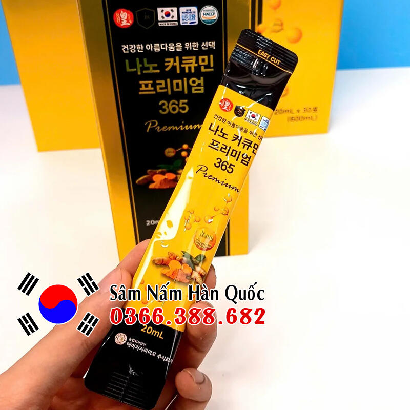 Tinh nghệ Nano Curcumin 365 Premium 30 gói 20ml