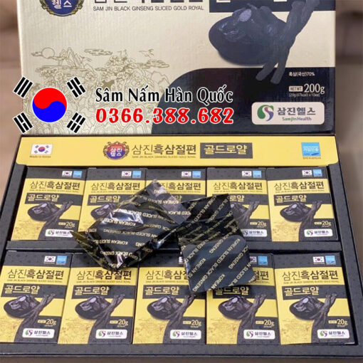 Hắc sâm lát tẩm mật ong Samjin 200g