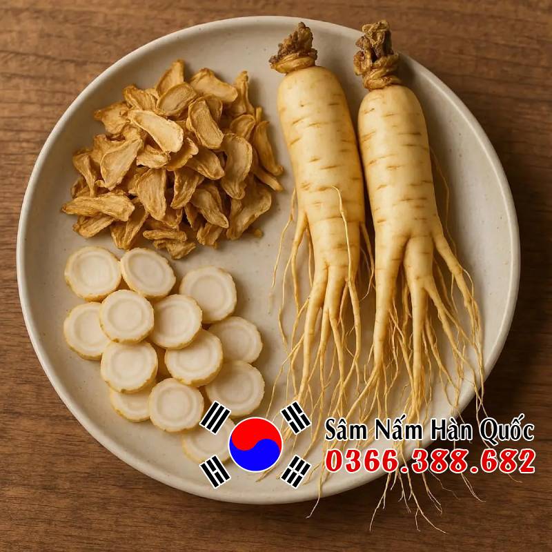 Bạch nhân sâm Hàn Quốc chuyên dùng trong y dược cổ truyền