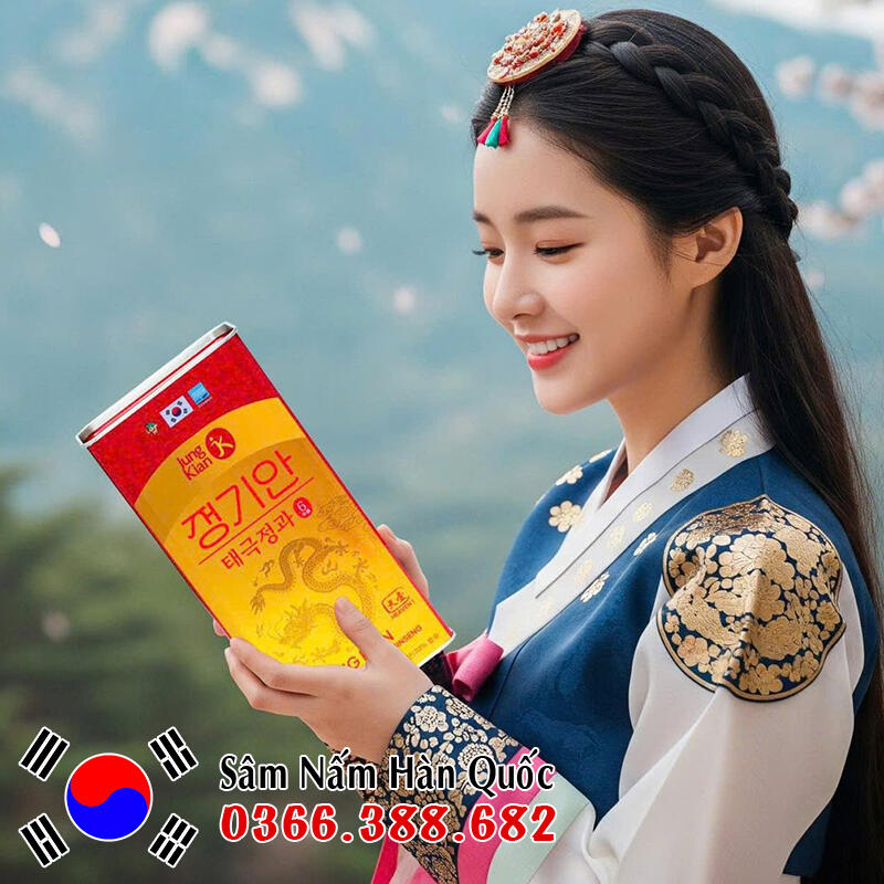 Thiên sâm tẩm Mật ong nguyên củ Jung Kian 300g