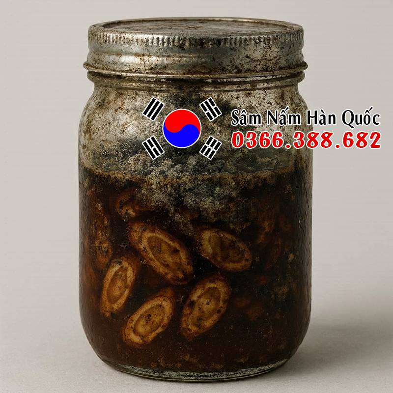 Không nên dùng sâm ngâm mật ong đã bị hỏng