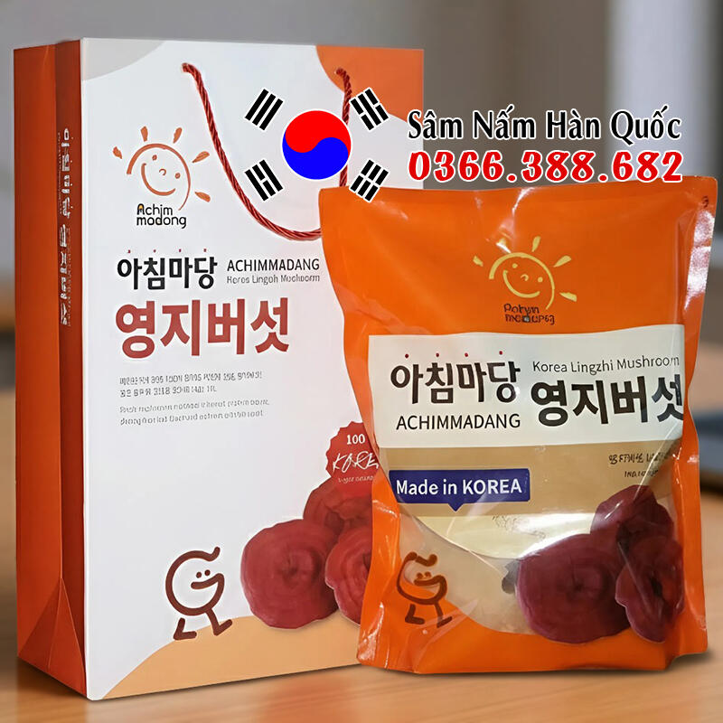 Nấm linh chi đỏ Achimmadang 1kg Nấm linh chi đỏ Achimmadang 1kg