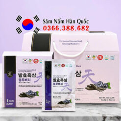 Nước hắc sâm Việt quất Ginseng King 20 gói 70ml