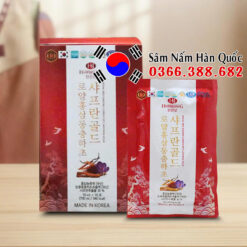 Nước hồng sâm Đông trùng Saffron Hankwanjang 20 gói 70ml Nước hồng sâm Đông trùng Saffron Hankwanjang 20 gói 70ml