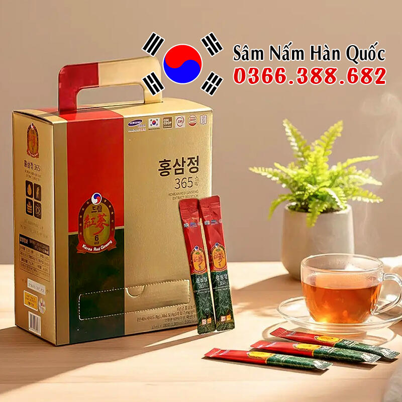 Tinh chất hồng sâm 365 Dream 100 gói 10ml Tinh chất hồng sâm 365 Dream 100 gói 10ml